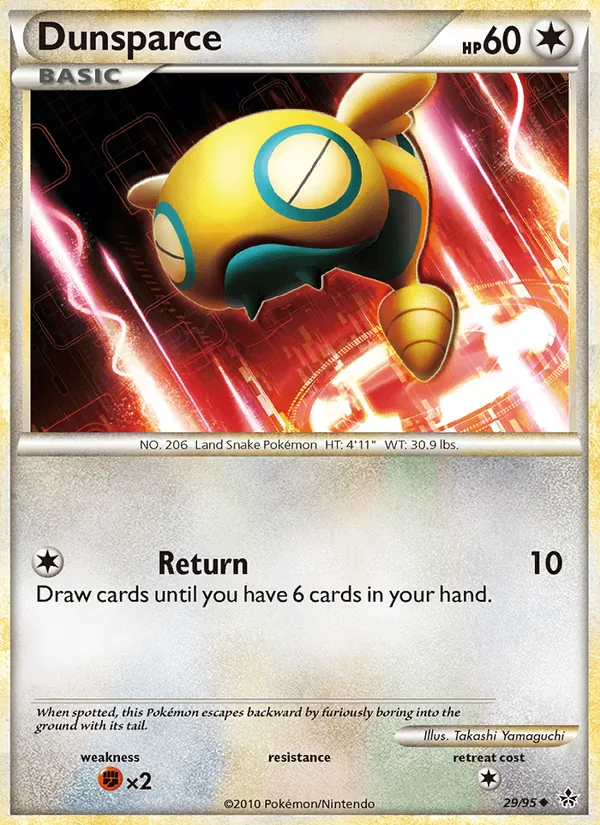 Dunsparce Pokémon card