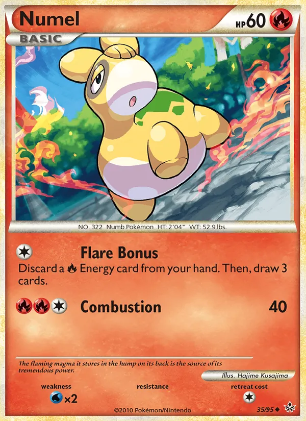 Numel Pokémon card