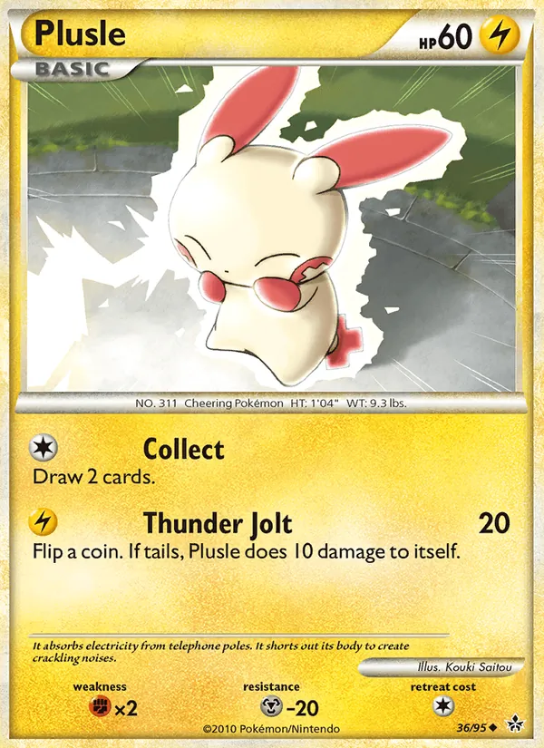 Plusle Pokémon card