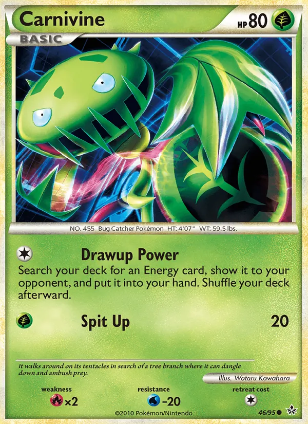 Carnivine Pokémon card