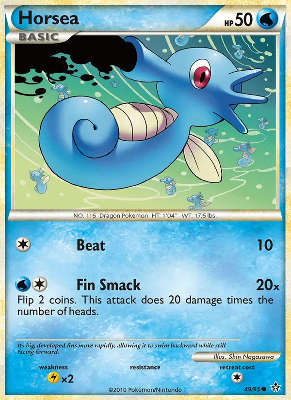 Horsea Pokémon card