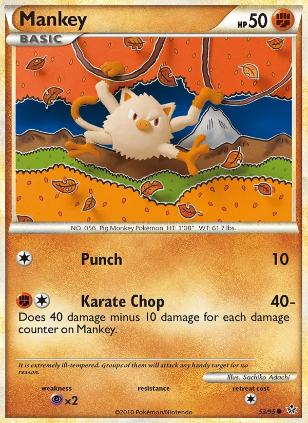 Mankey card