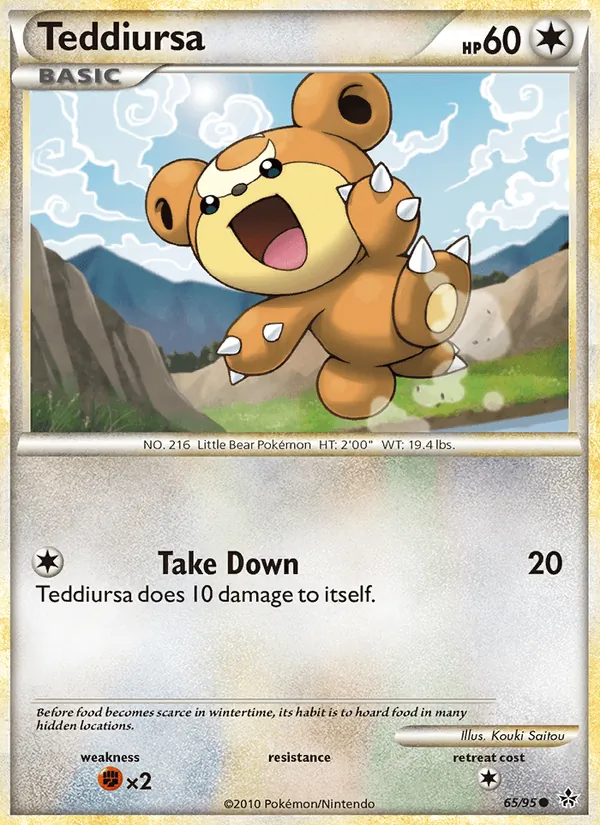 Teddiursa card