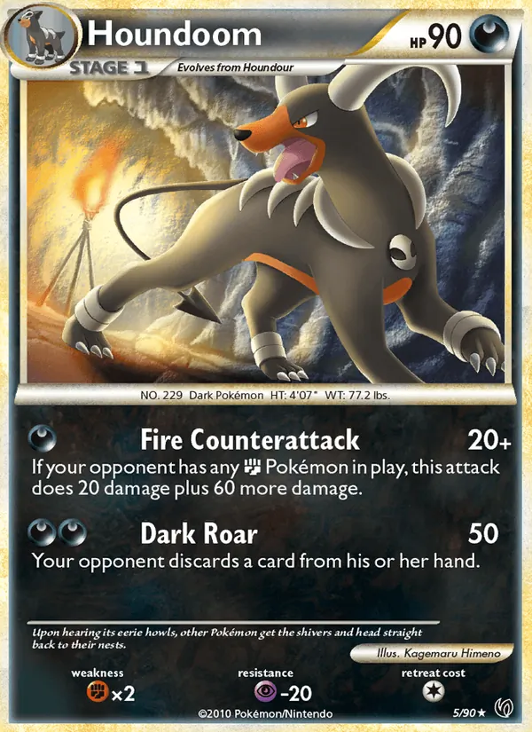 Houndoom Pokémon card