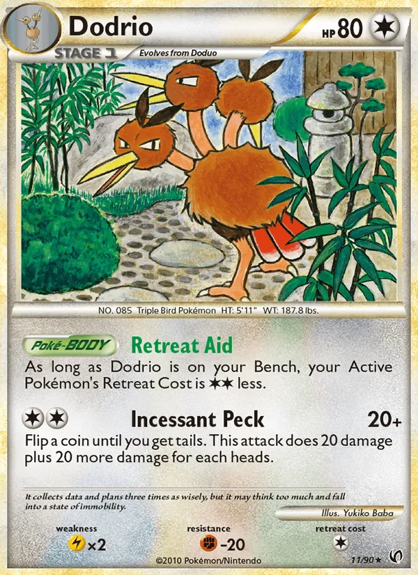 Dodrio Pokémon card