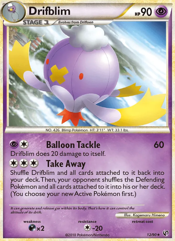 Drifblim Pokémon card