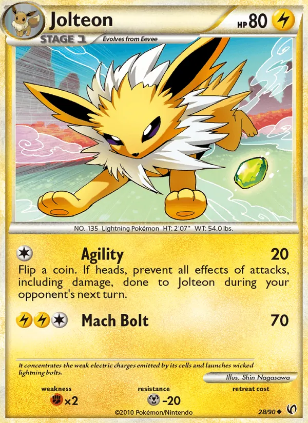 Jolteon Pokémon card