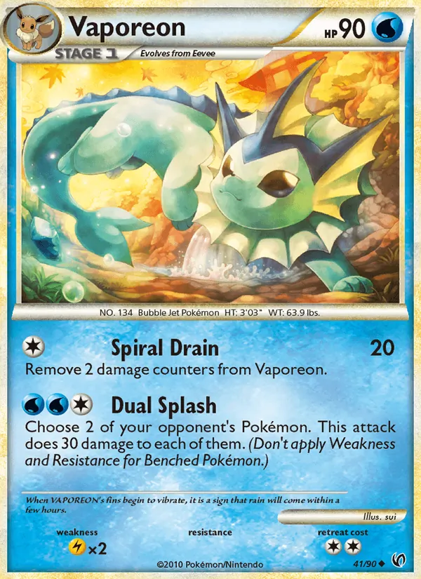 Vaporeon card