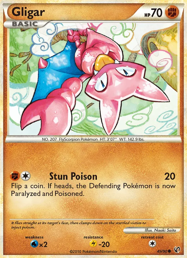 Gligar Pokémon card