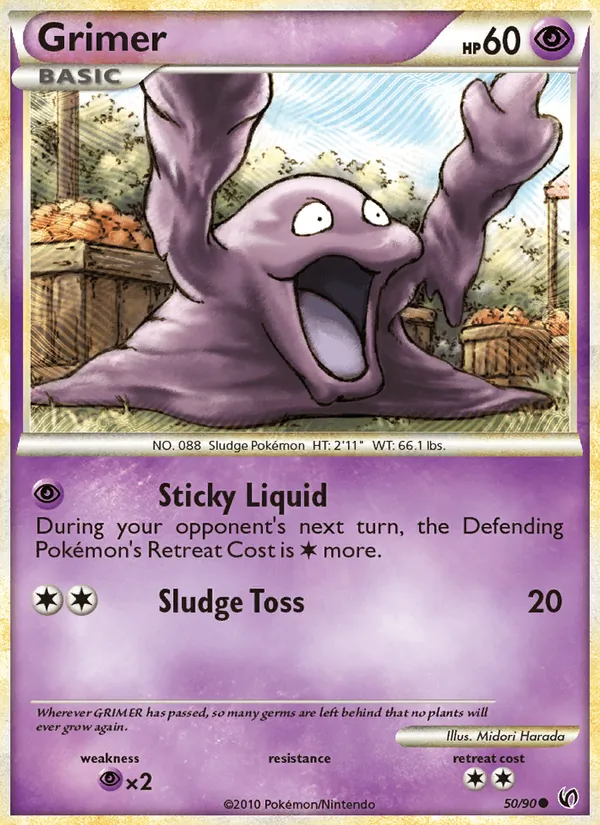 Grimer Pokémon card