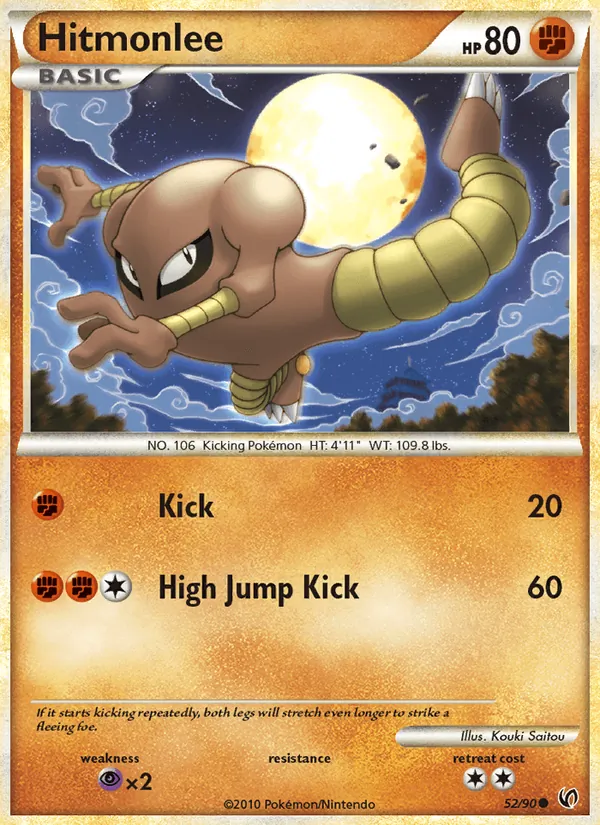 Hitmonlee Pokémon card