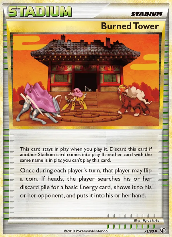 Burned Tower card