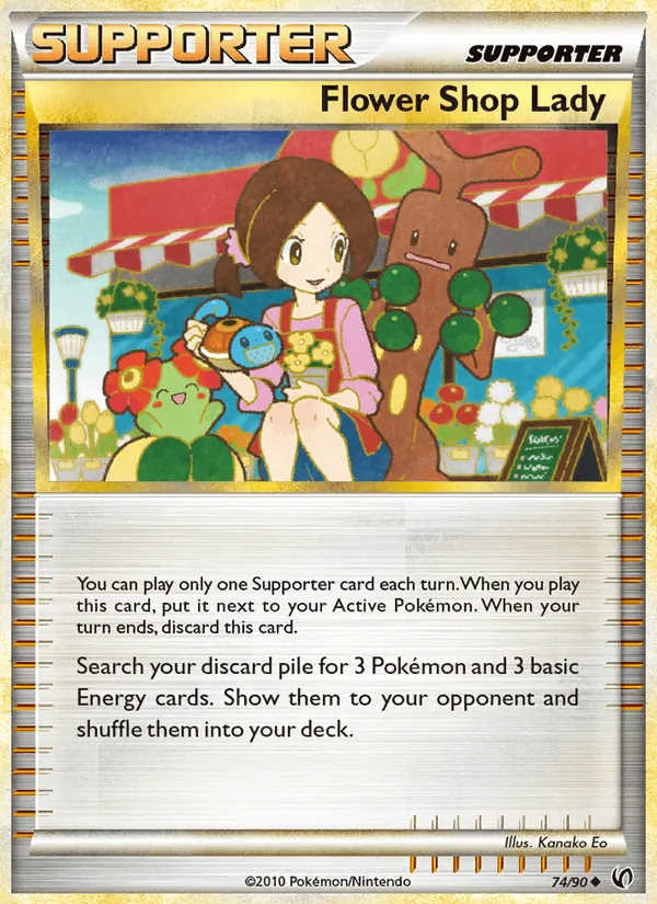 Flower Shop Lady card