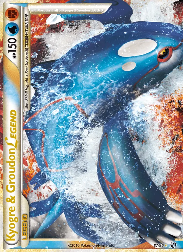 Kyogre & Groudon LEGEND Pokémon card