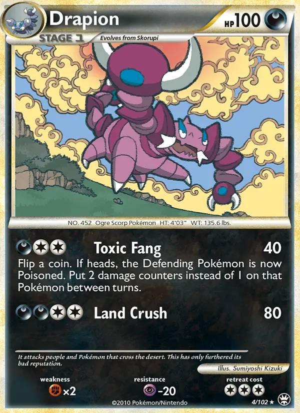 Drapion Pokémon card
