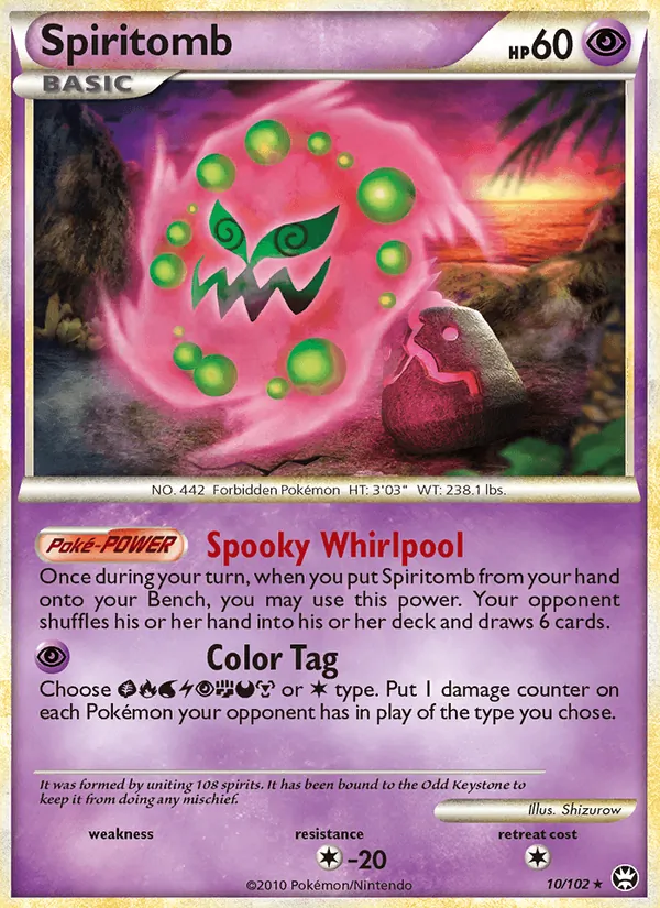 Spiritomb Pokémon card