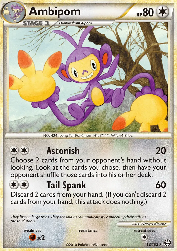 Ambipom Pokémon card