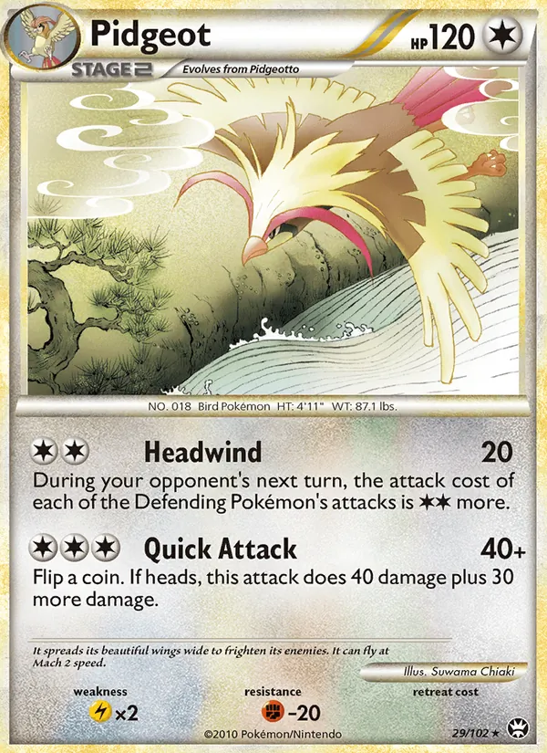 Pidgeot Pokémon card