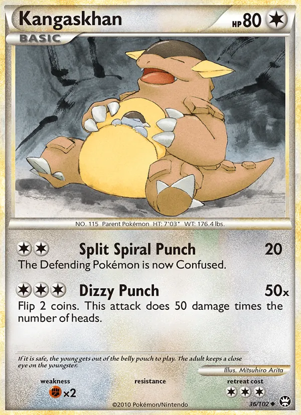 Kangaskhan Pokémon card
