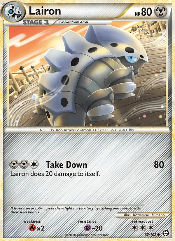 Lairon Pokémon card