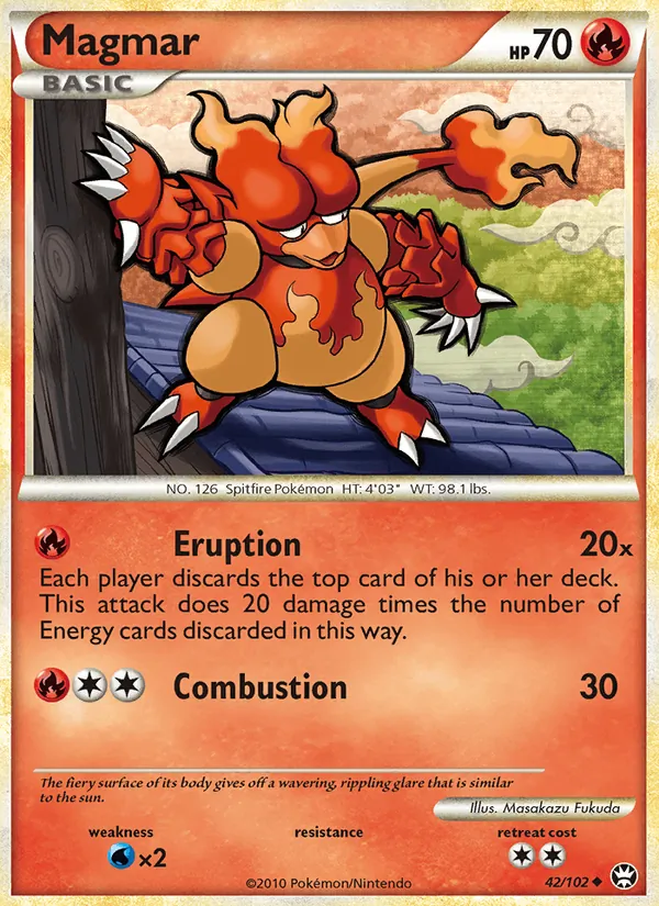 Magmar Pokémon card