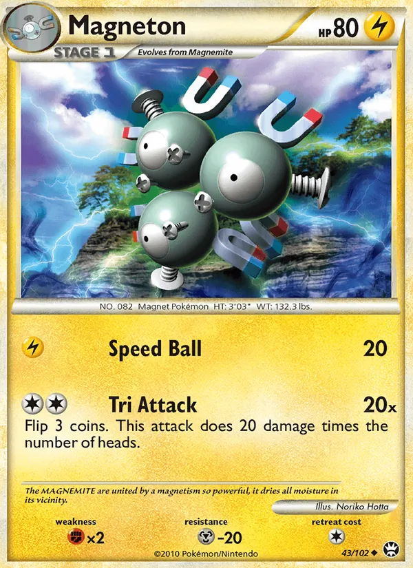 Magneton Pokémon card