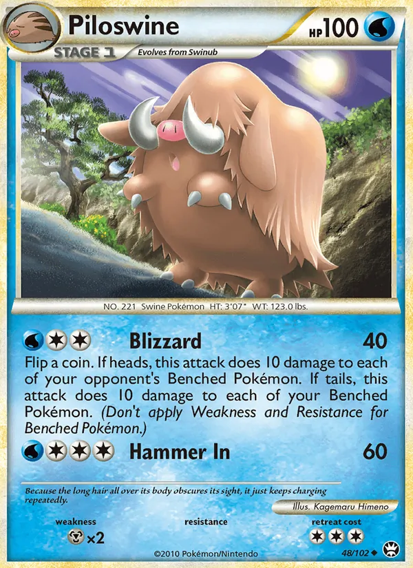 Piloswine card