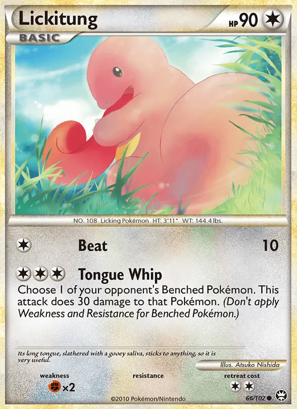 Lickitung Pokémon card