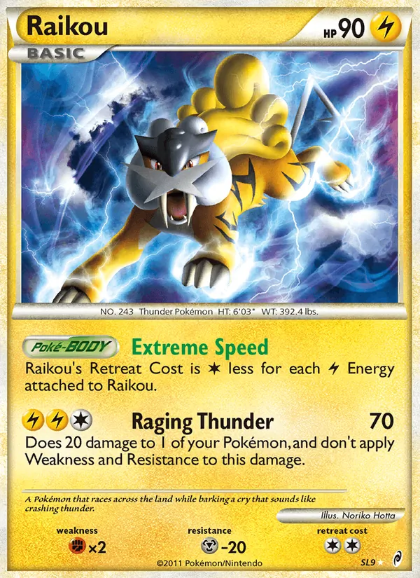 Raikou Pokémon card