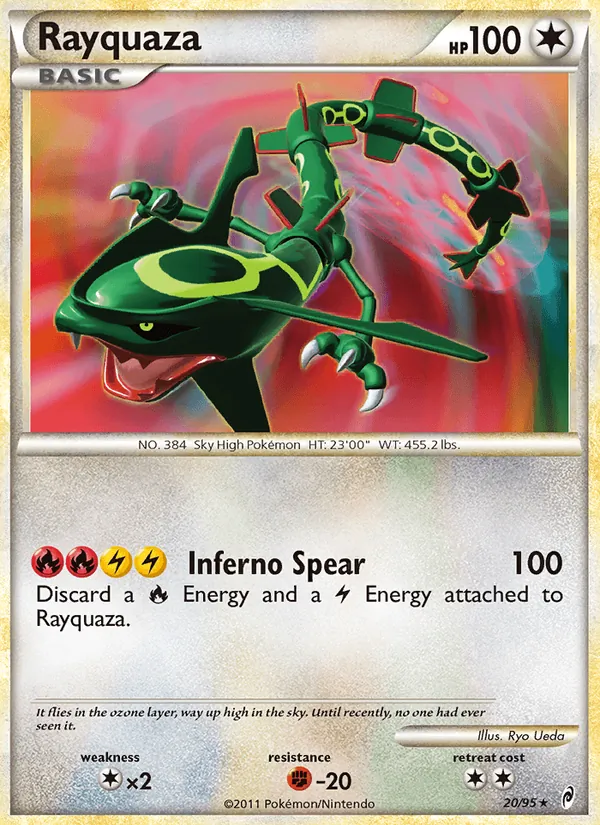 Rayquaza Pokémon card