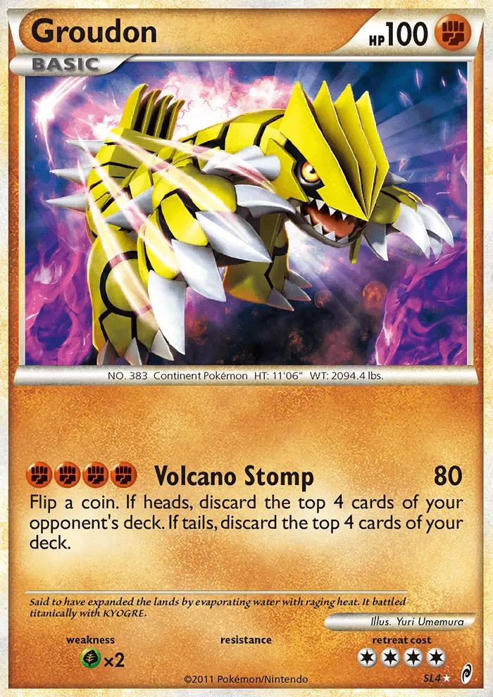 Groudon Pokémon card