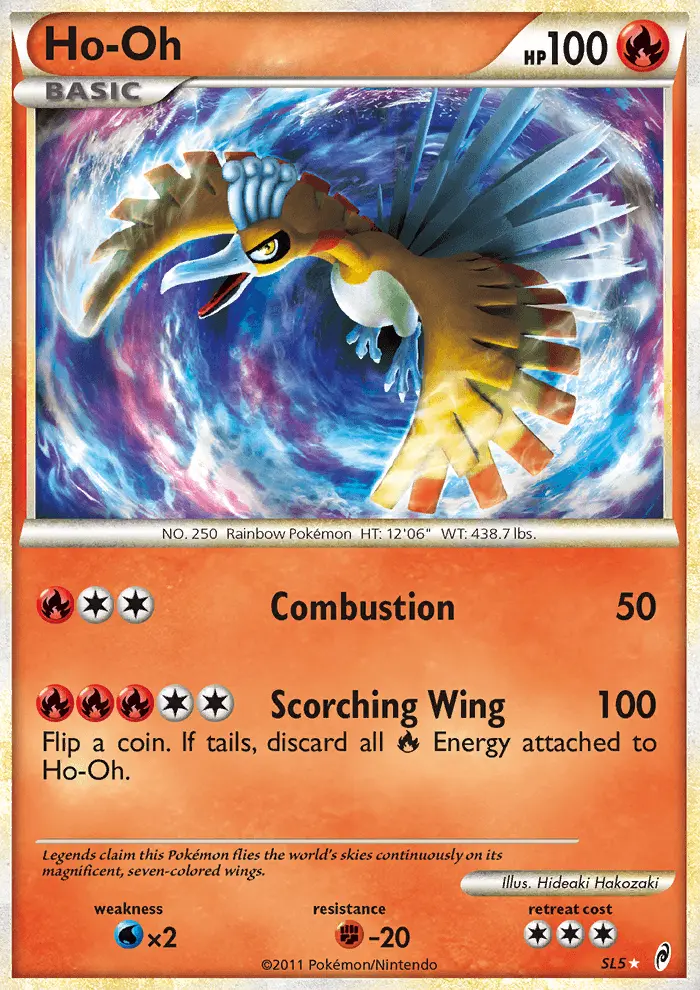 Ho-Oh Pokémon card