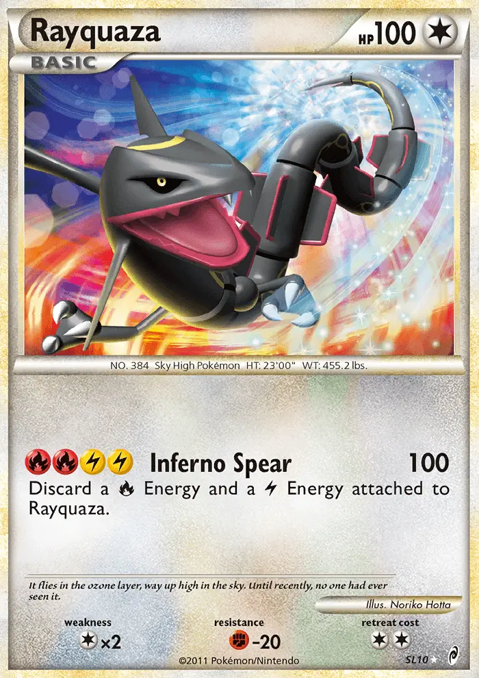 Rayquaza Pokémon card
