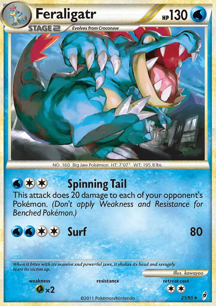 Feraligatr Pokémon card