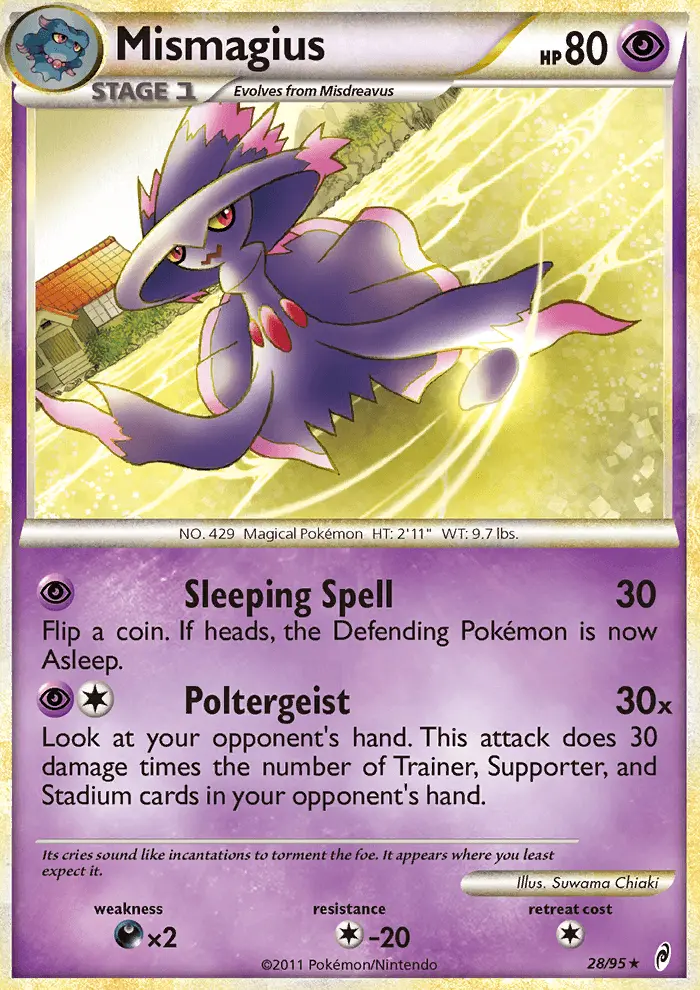 Mismagius Pokémon card