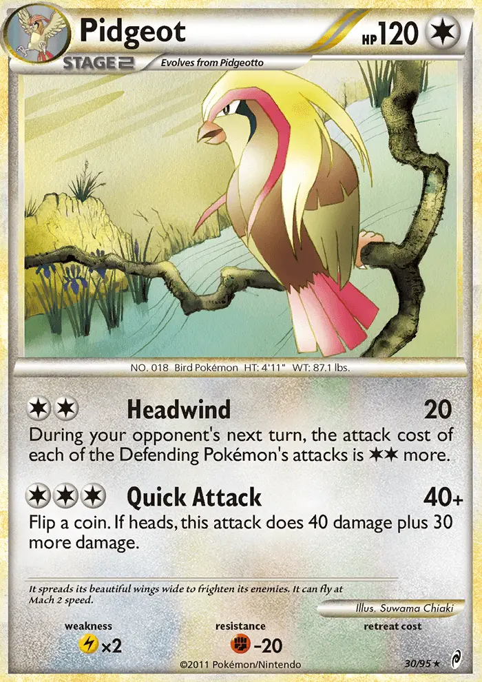 Pidgeot Pokémon card
