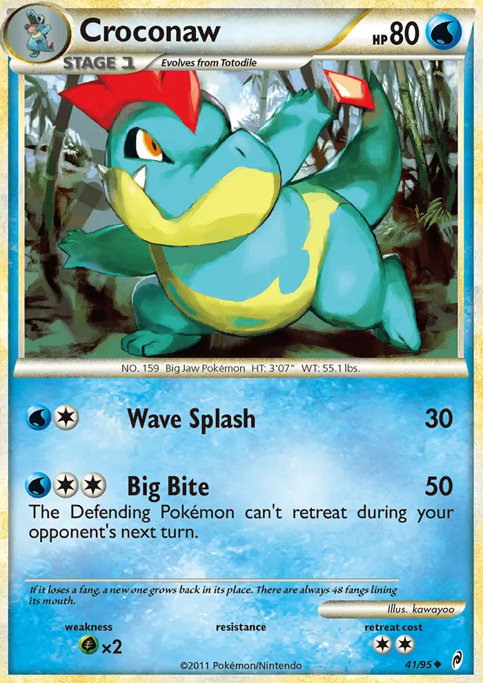 Croconaw Pokémon card