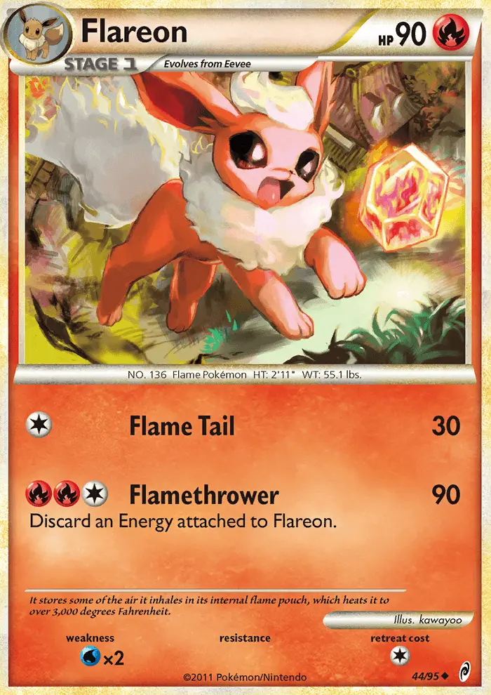 Flareon Pokémon card