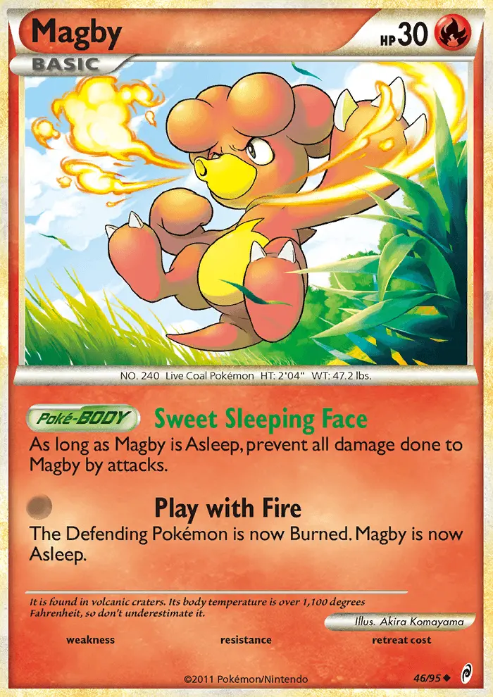 Magby Pokémon card