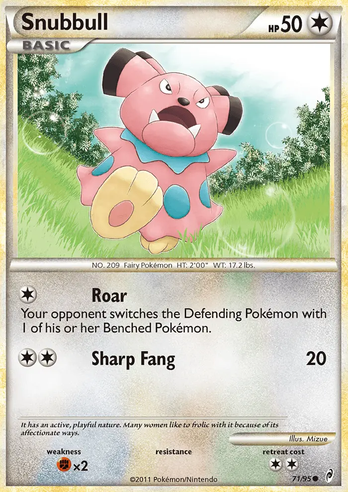 Snubbull Pokémon card
