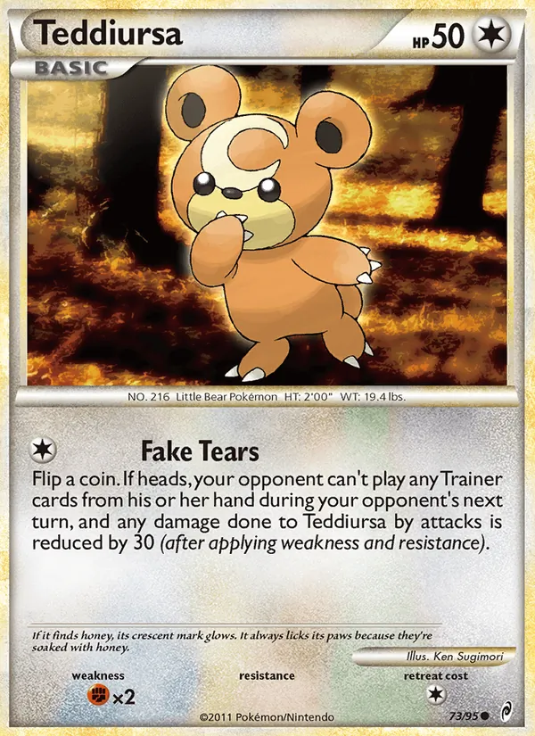 Teddiursa card