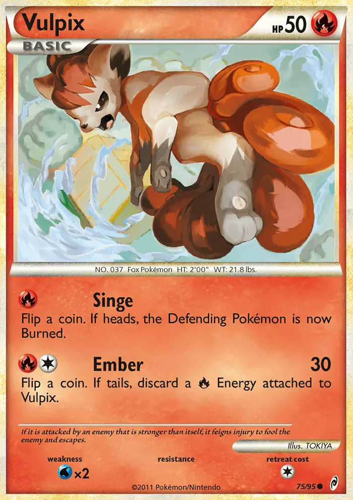 Vulpix Pokémon card