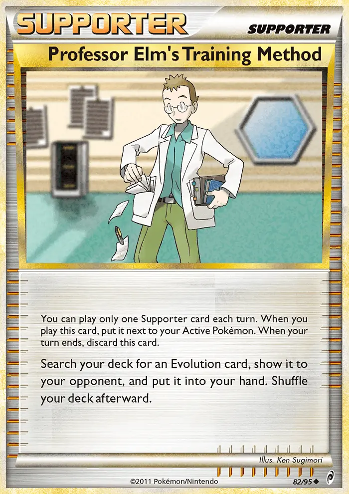Professor Elm's Training Method Pokémon card