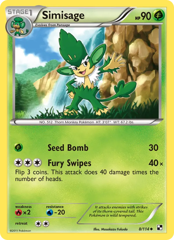 Simisage card
