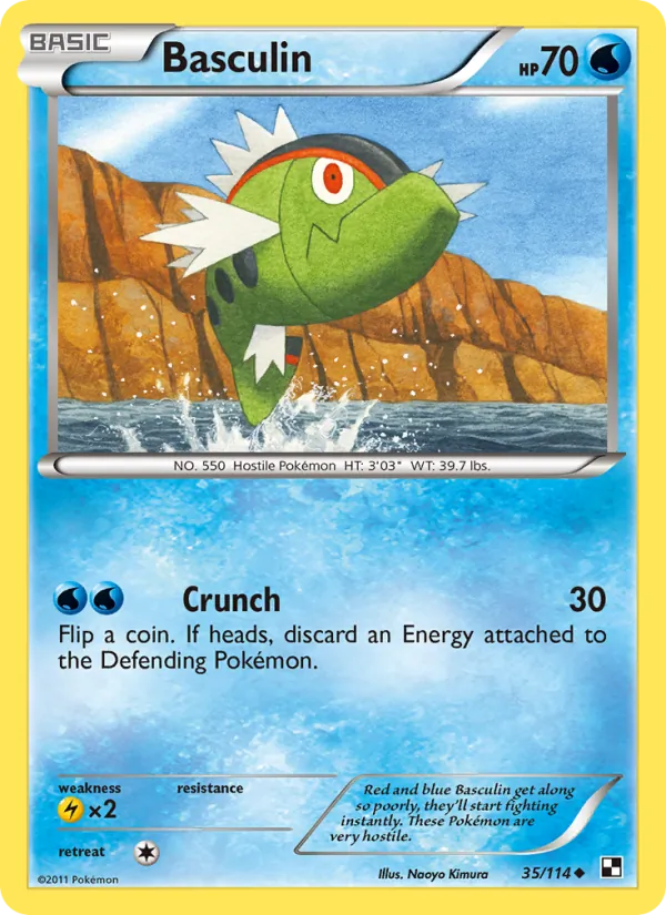 Basculin Pokémon card