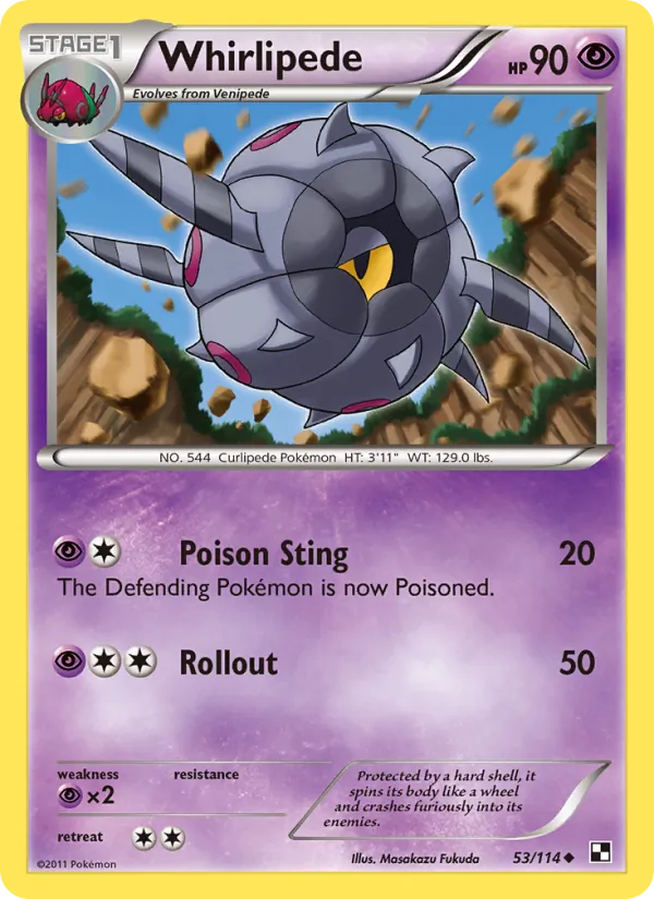 Whirlipede card