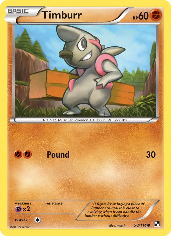 Timburr card