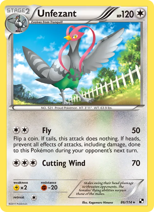 Unfezant card