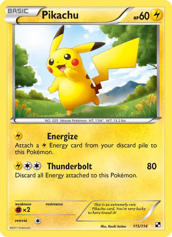 Pikachu Pokémon card