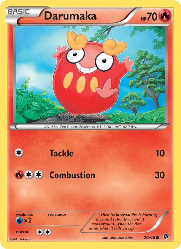 Darumaka Pokémon card